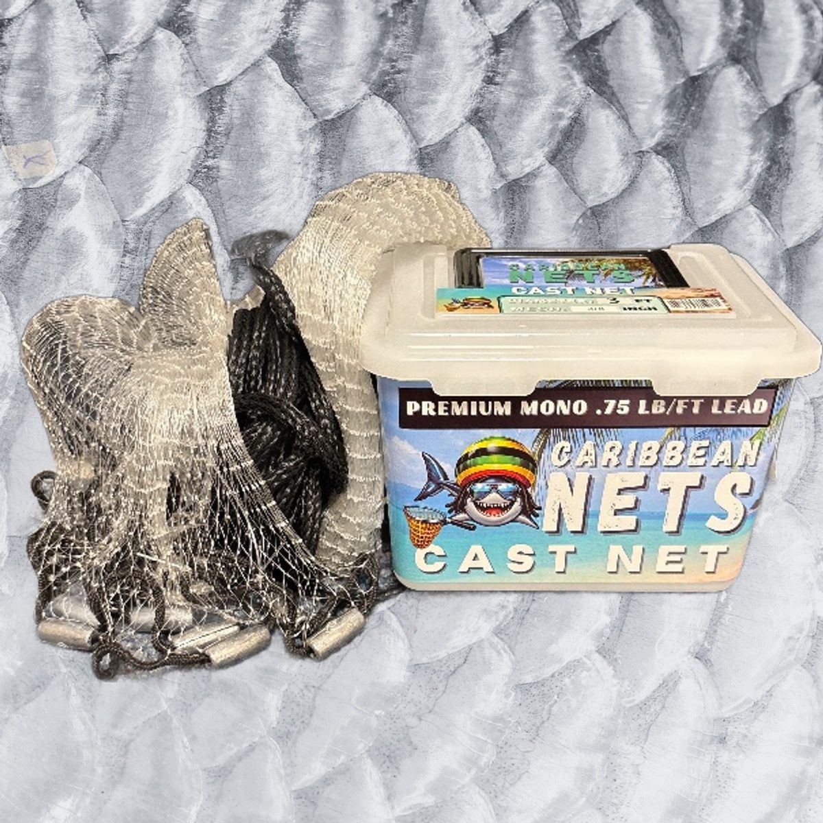 3' - 3/8" Clear Cast Net CL338K