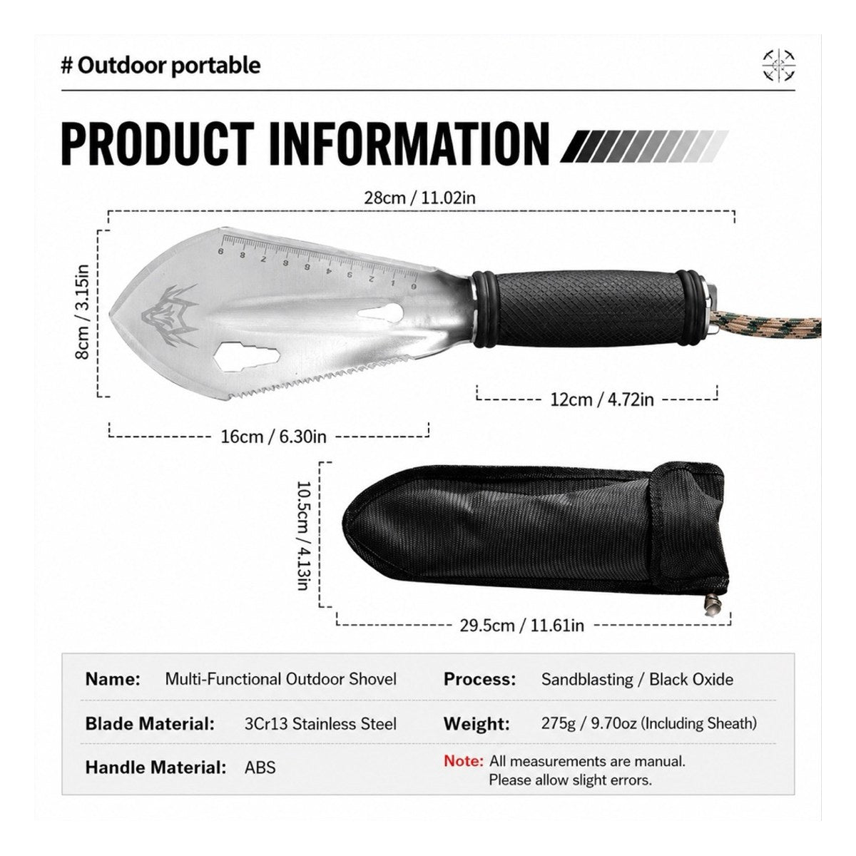 Atisen - Mini Shovel + Bike Tool
