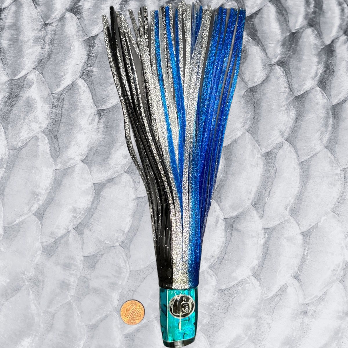 9in Abyssal Slant Trolling lure color #3-Deep Ocean Blue