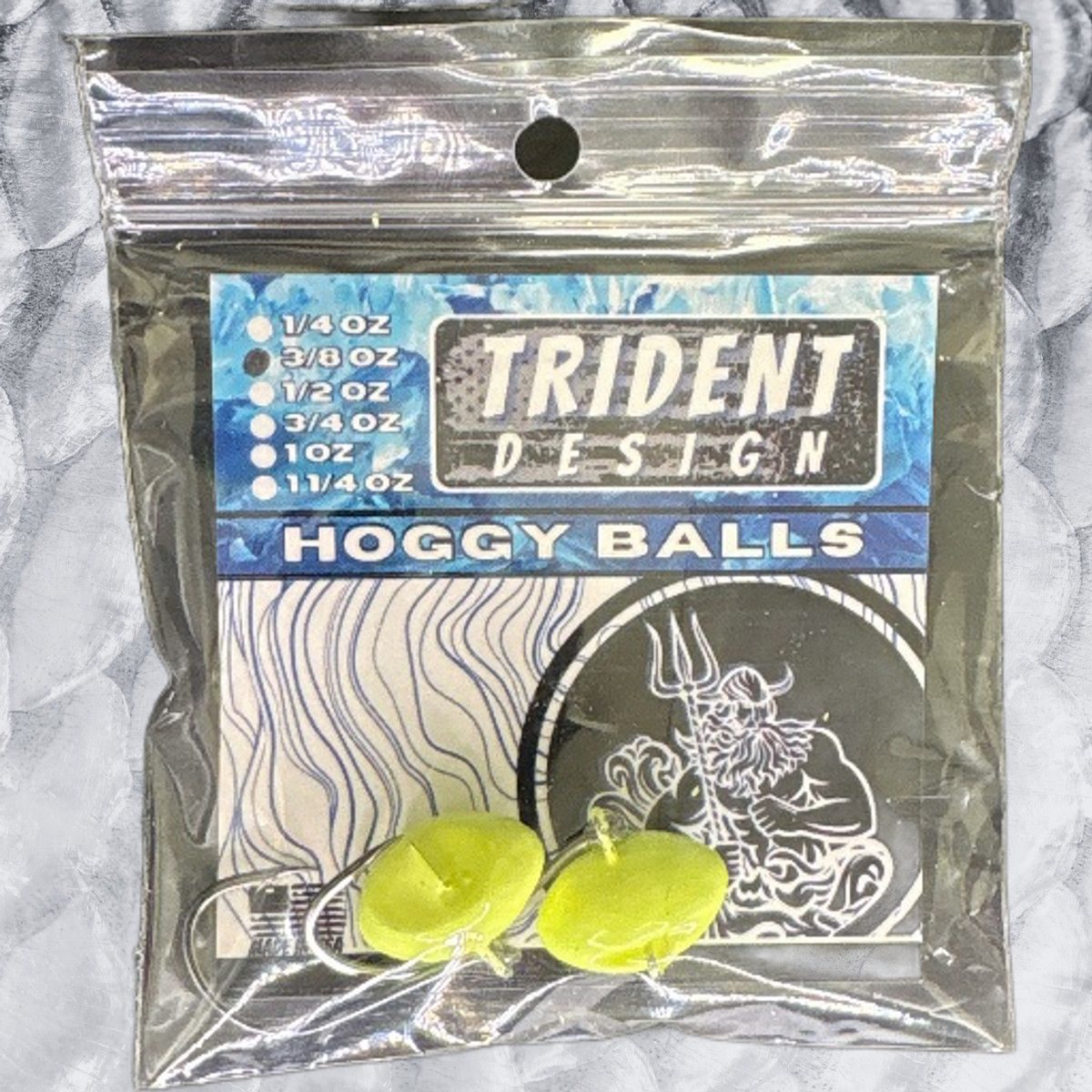 Hog Ball (3) Chartreuse  3/8oz