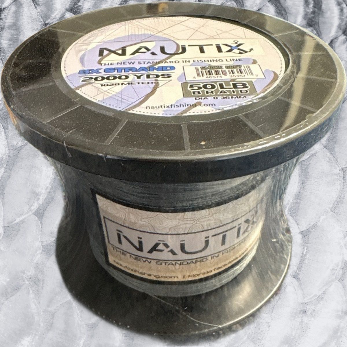 50lb Nautix 8x Braid (Smoke Grey)
