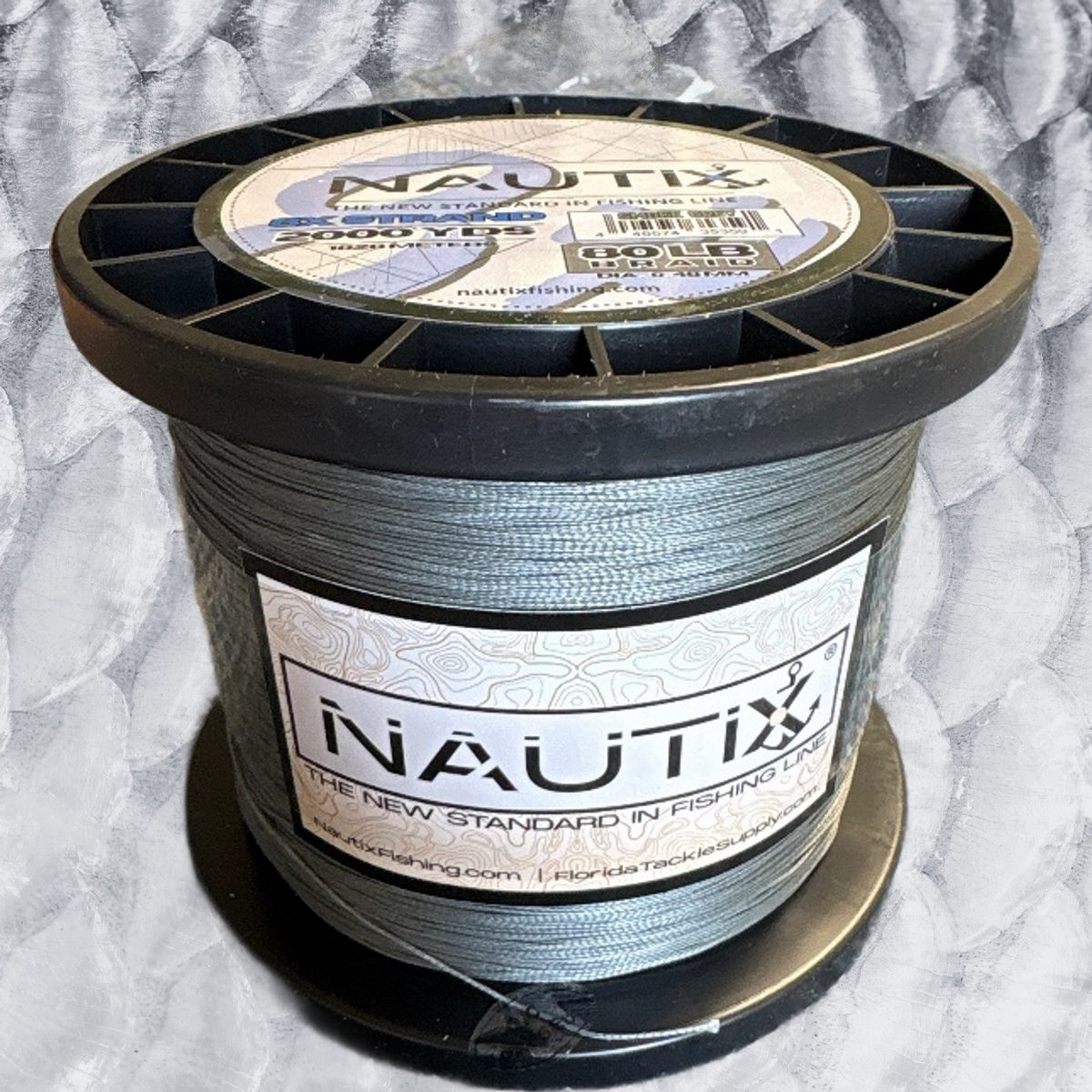 80lb Nautix 8x Braid (Smoke Grey)