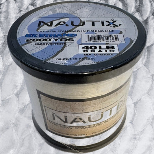 40lb Nautix 8x Braid (Arctic White)
