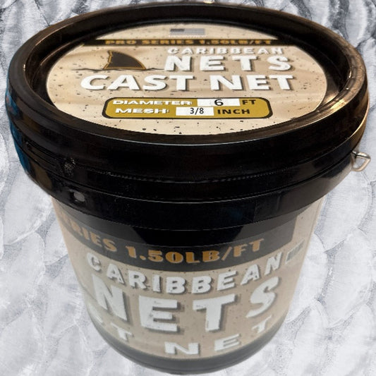 6' 3/8 Pro Series Cast Net - Clear (1.5lb)