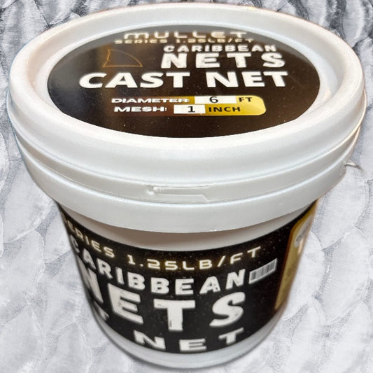 6' 1" Mullet Series Cast Net - Clear (1.25lb)