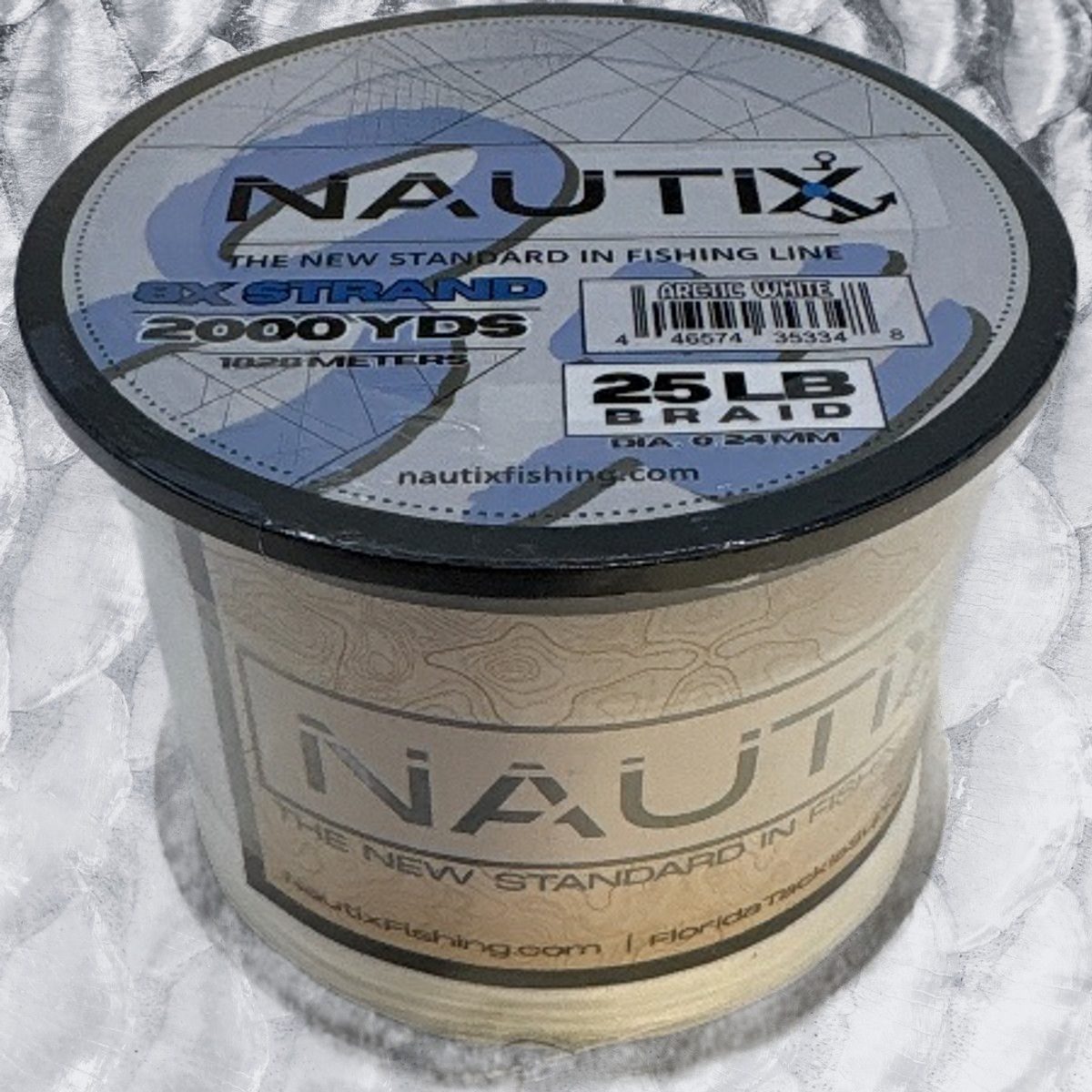 25lb Nautix 8x Braid (Arctic White)