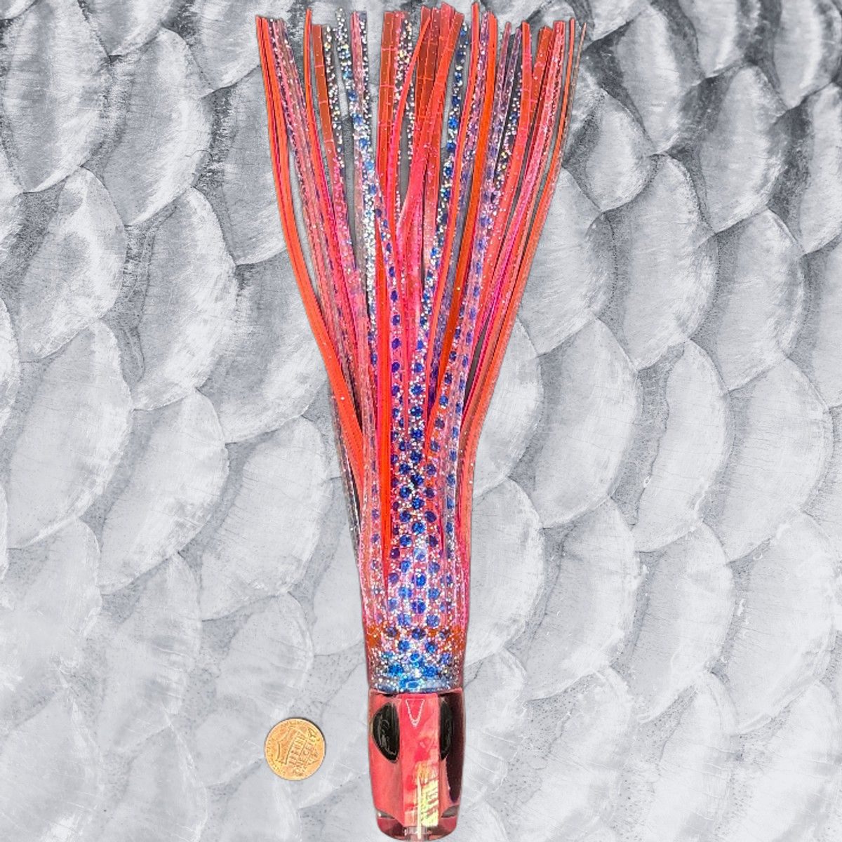 9in Abyssal Slant Trolling lure color #2- Hot Pink