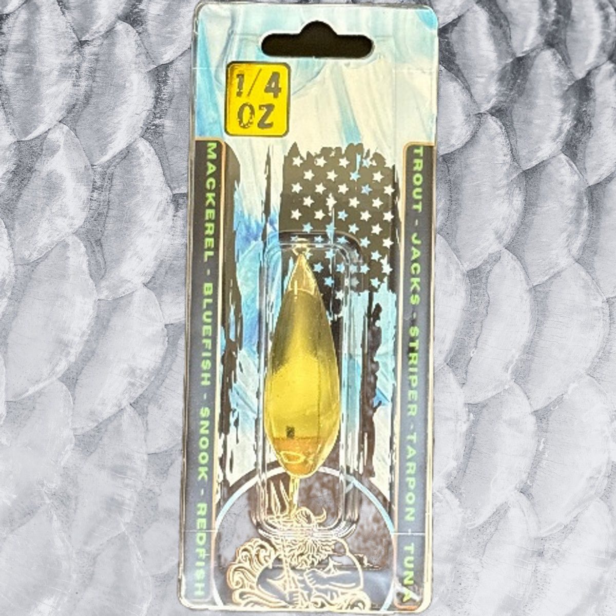 1/4oz Weedless Spoon Gold
