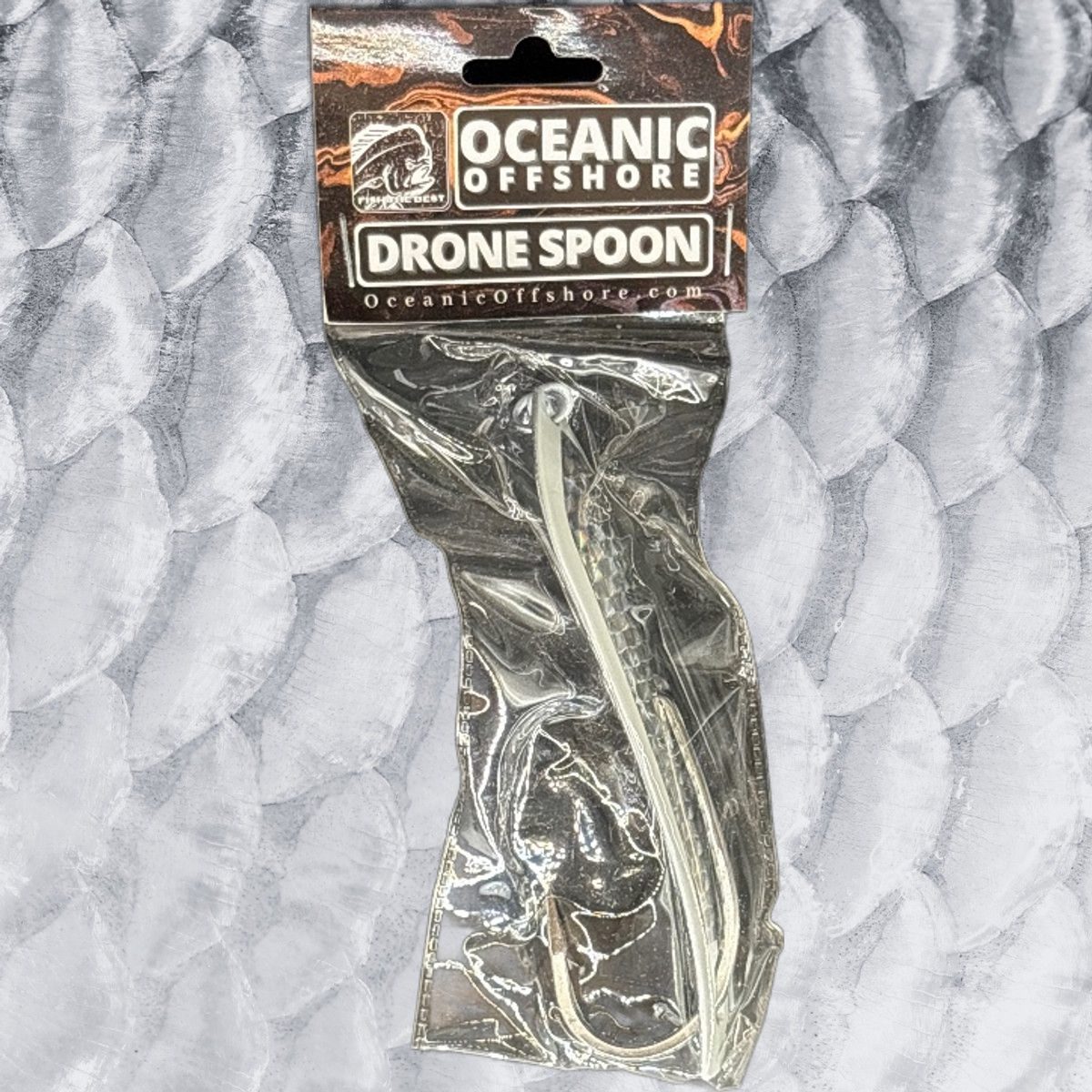 50 Silver on White Drone Spoon
