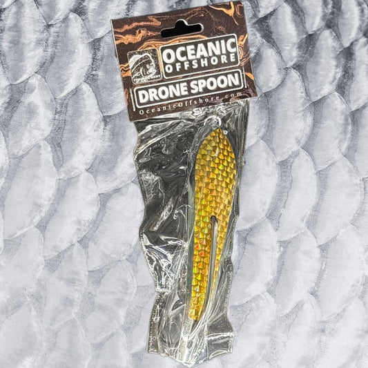 55 Gold on Silver Drone Spoon