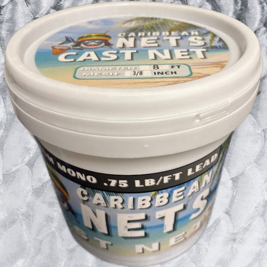 8' - 3/8" Clear Cast Net CL838