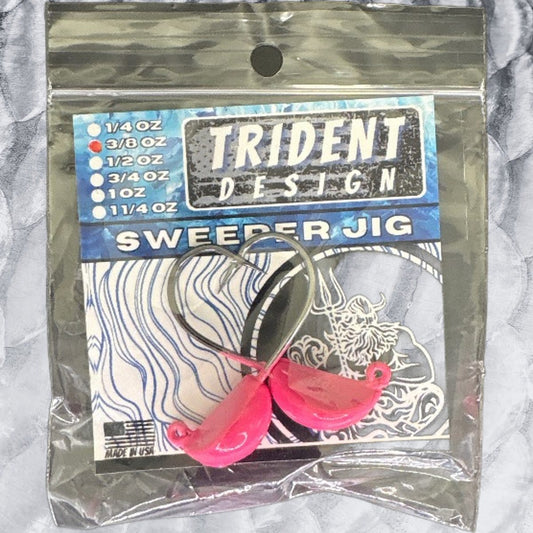 Sweeper Jig Pink (2)  3/8oz