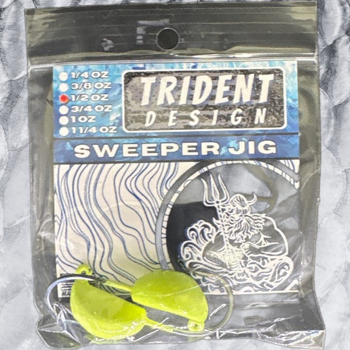 Sweeper Jig Chartreuse (9)  1/2oz