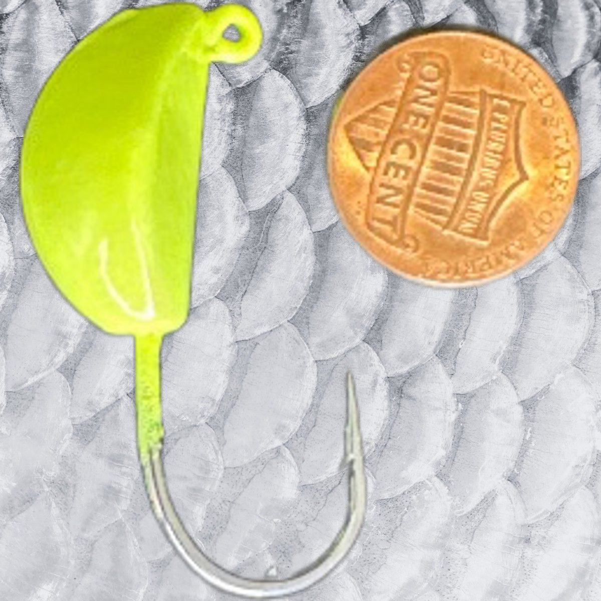 Sweeper Jig Chartreuse (10)  3/4oz