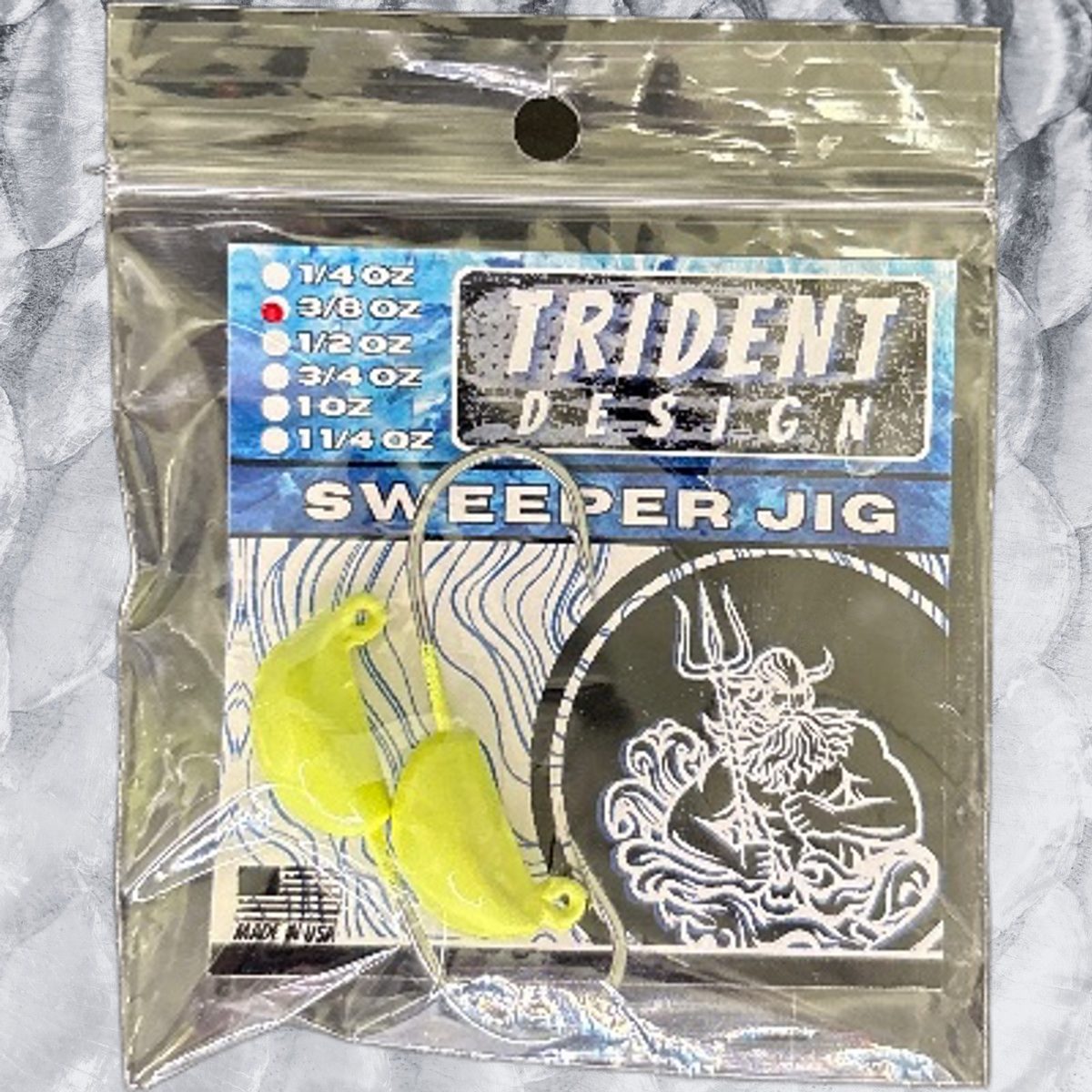 Sweeper Jig Chartreuse (8)  3/8oz