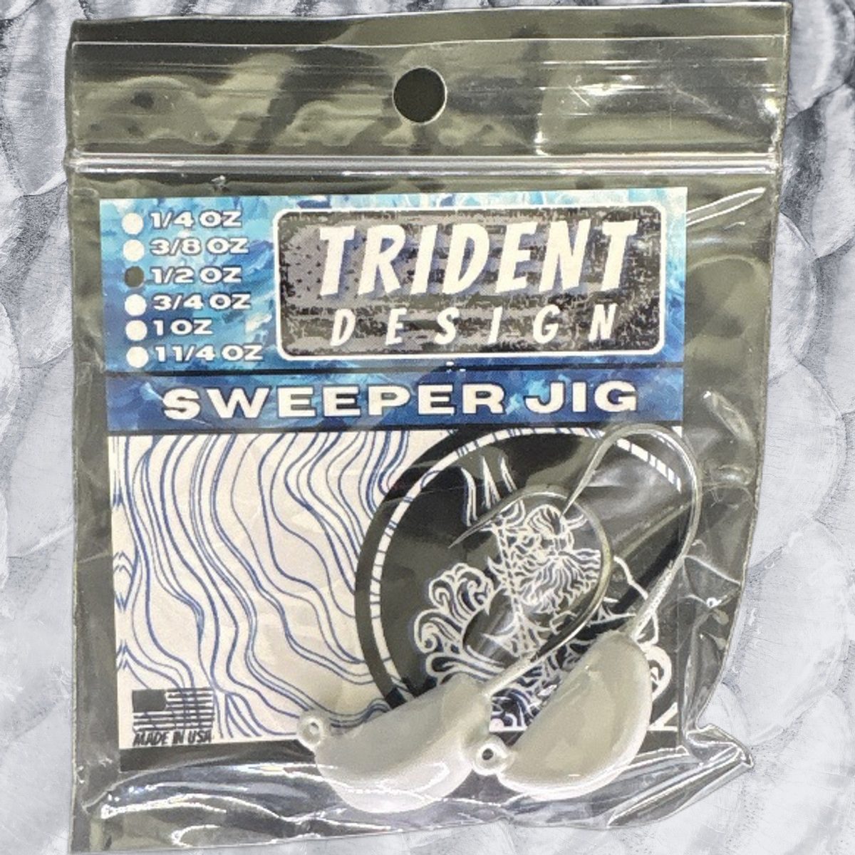 Sweeper Jig White (15)  1/2oz