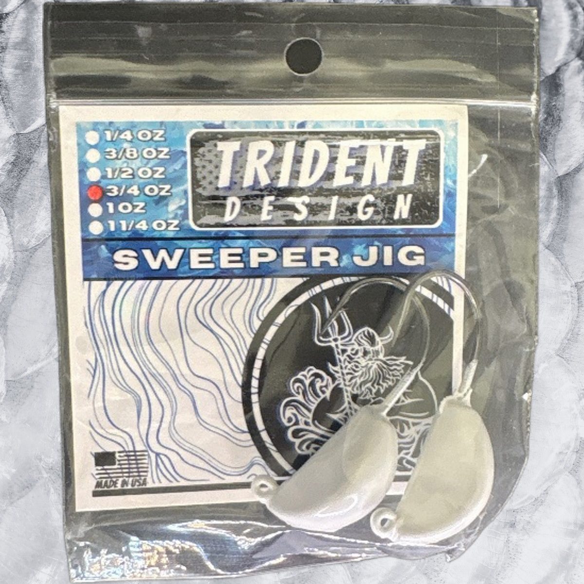 Sweeper Jig White (16)  3/4oz