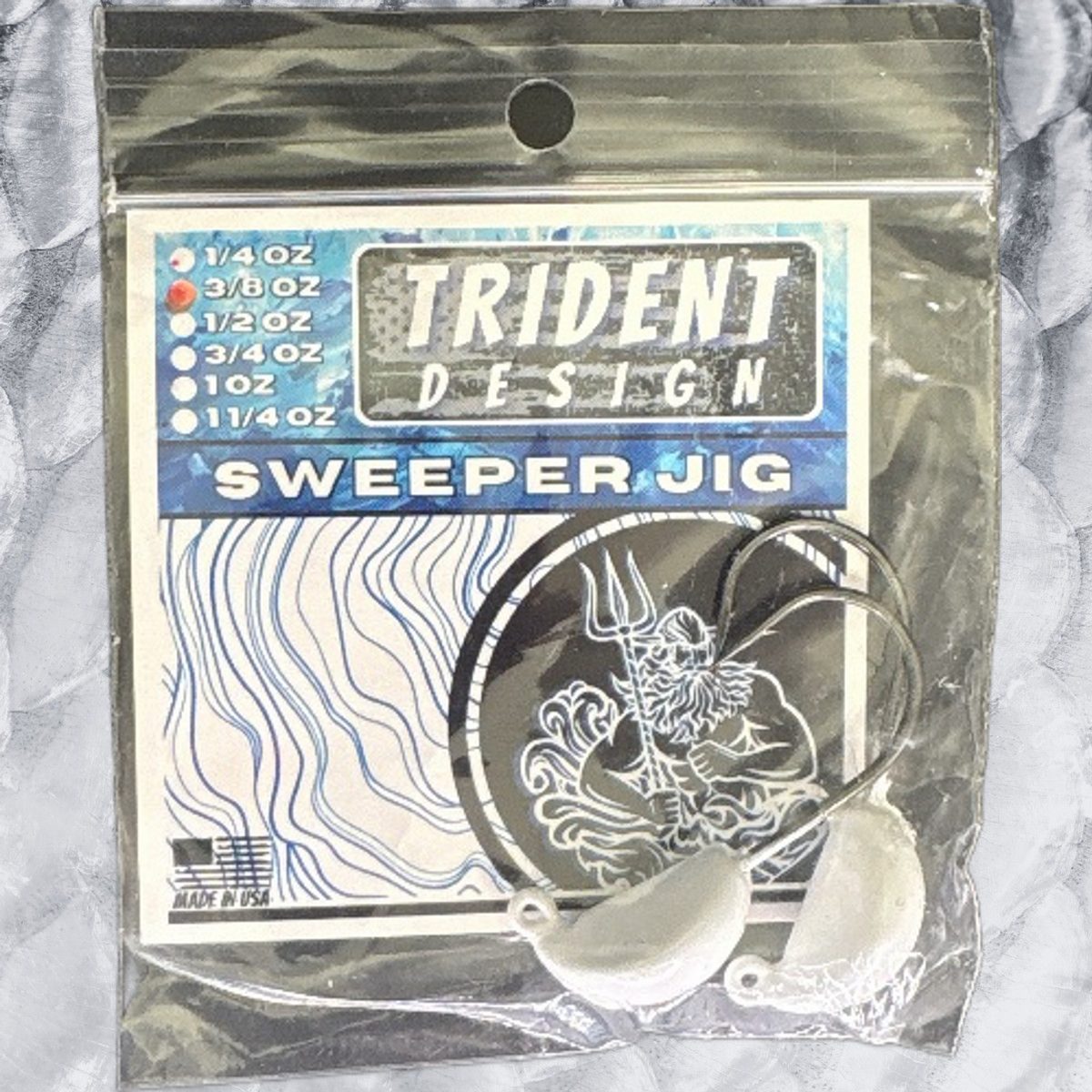 Sweeper Jig White (14)  3/8oz