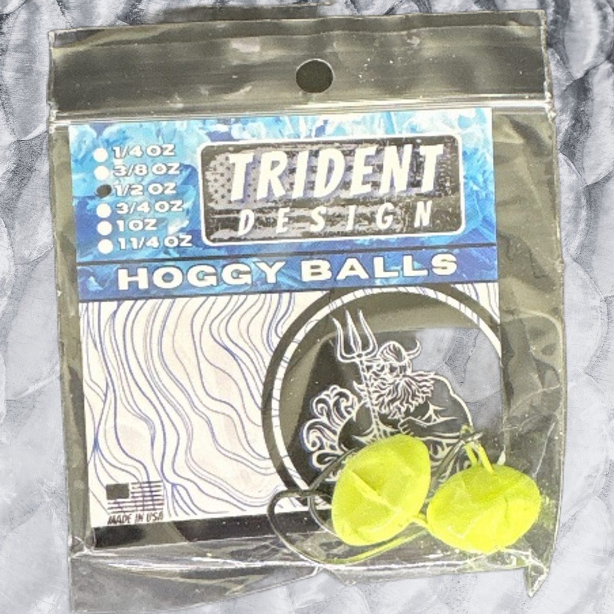 Hog Ball (4) Chartreuse - 1/2oz