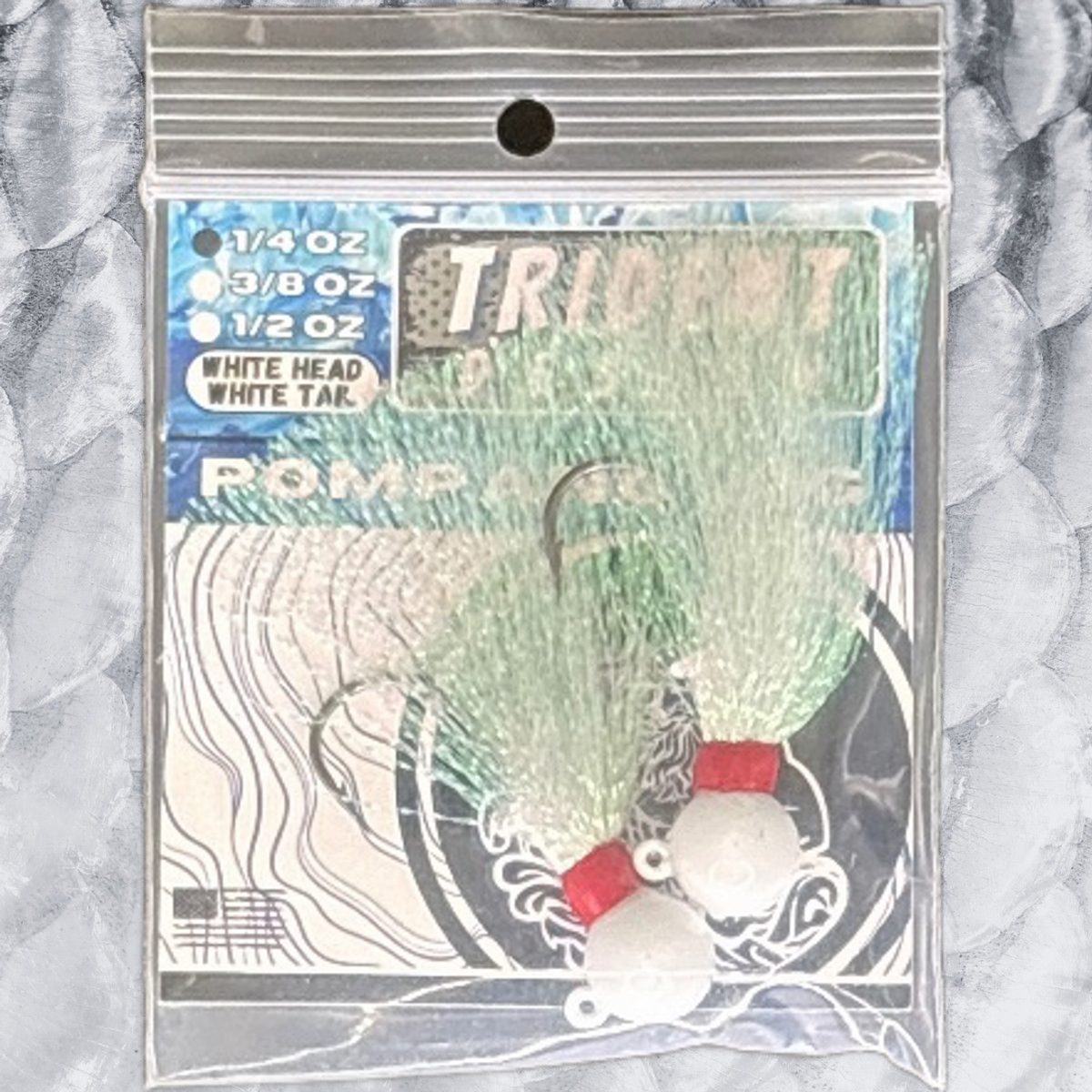 Pompano Surf Jig Kit - 1/4oz white pompano jig