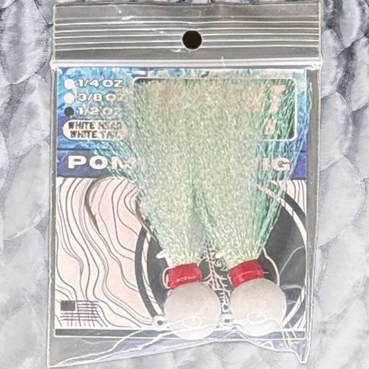 Pompano Jig (3) 1/2oz White