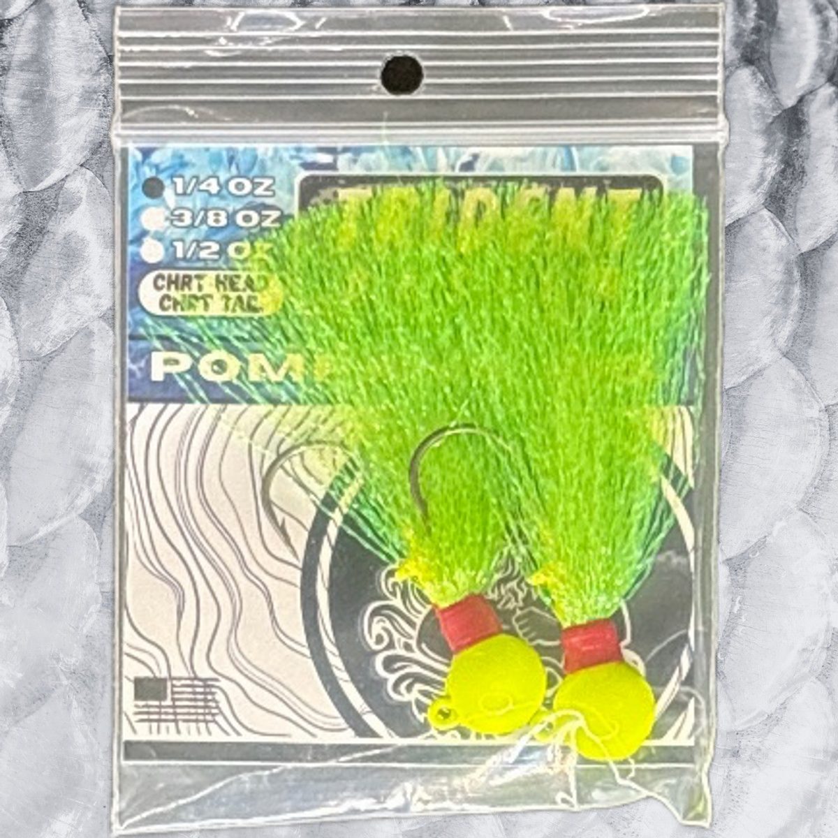 Pompano Jig (4) 1/4oz Chartreuse